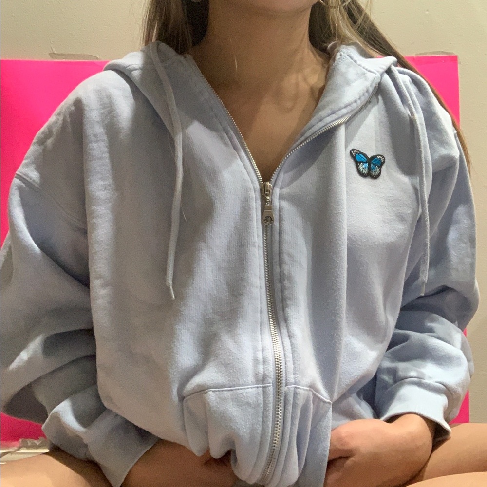 baby blue butterfly jacket 🦋